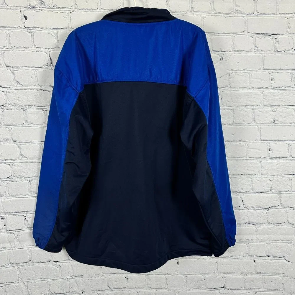 Starter‎ Men's Vintage Fleece Lined Spellout Athletic Jacket, Size L, Navy/Blue
